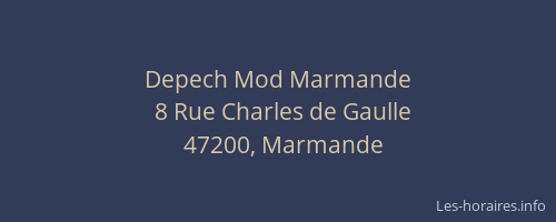 Depech Mod Marmande