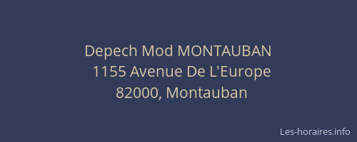 Depech Mod MONTAUBAN