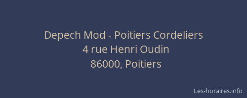 Depech Mod - Poitiers Cordeliers