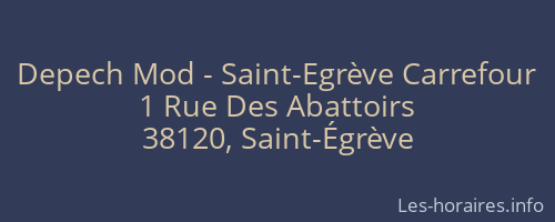 Depech Mod - Saint-Egrève Carrefour