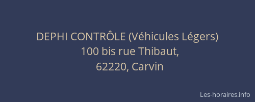 DEPHI CONTR&Ocirc;LE (V&eacute;hicules L&eacute;gers)