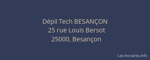 Dépil Tech BESANÇON