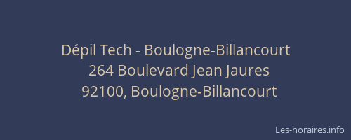 Dépil Tech - Boulogne-Billancourt