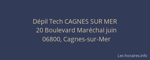 Dépil Tech CAGNES SUR MER