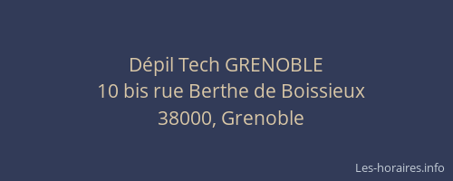 Dépil Tech GRENOBLE