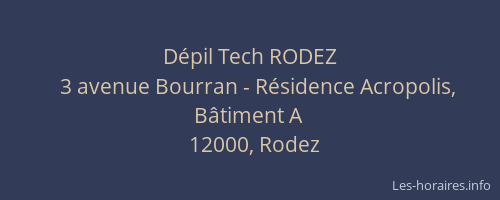 Dépil Tech RODEZ