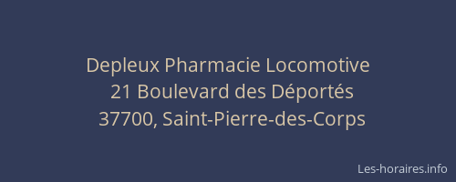 Depleux Pharmacie Locomotive
