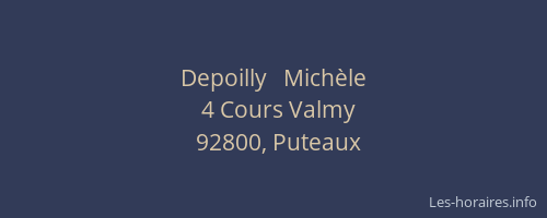 Depoilly   Michèle