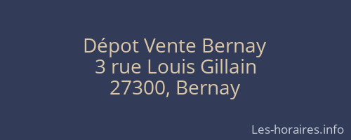 Dépot Vente Bernay
