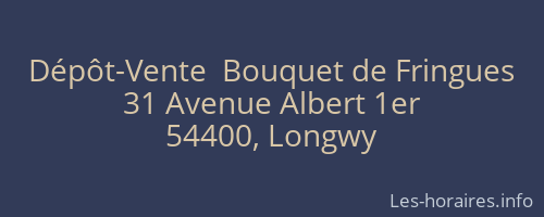 Dépôt-Vente  Bouquet de Fringues