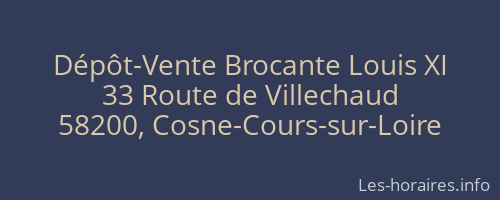 Dépôt-Vente Brocante Louis XI