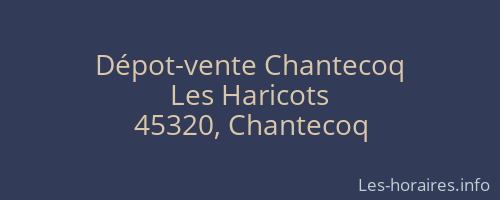 Dépot-vente Chantecoq