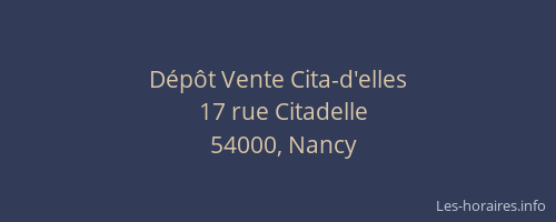 Dépôt Vente Cita-d'elles