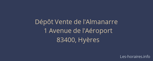Dépôt Vente de l'Almanarre