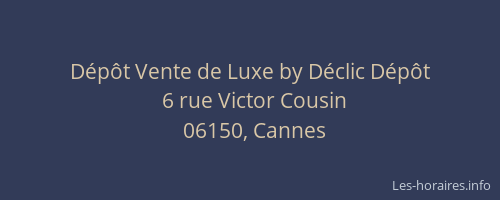 Dépôt Vente de Luxe by Déclic Dépôt