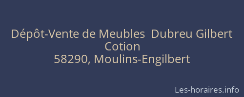 Dépôt-Vente de Meubles  Dubreu Gilbert
