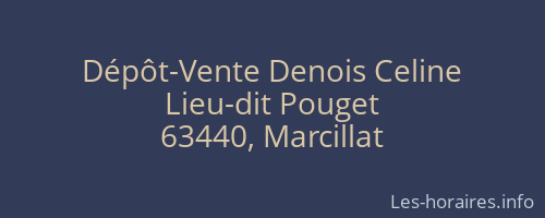 Dépôt-Vente Denois Celine
