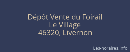 Dépôt Vente du Foirail