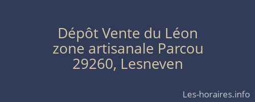 Dépôt Vente du Léon