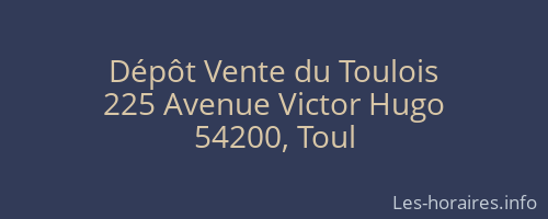 Dépôt Vente du Toulois