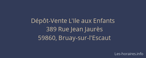Dépôt-Vente L'Ile aux Enfants