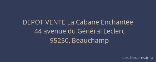 DEPOT-VENTE La Cabane Enchantée
