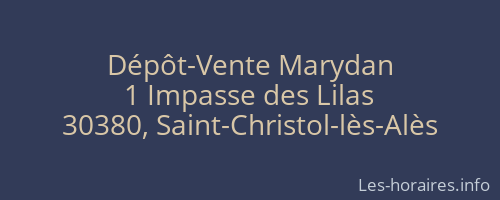 Dépôt-Vente Marydan