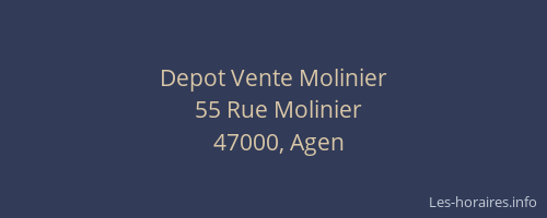 Depot Vente Molinier