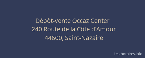 Dépôt-vente Occaz Center