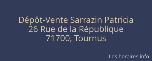 Dépôt-Vente Sarrazin Patricia
