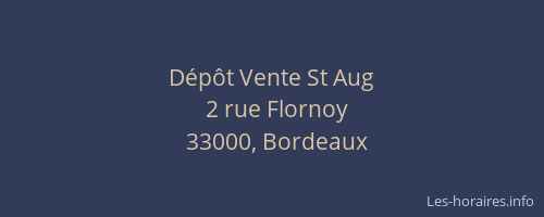Dépôt Vente St Aug