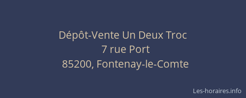 Dépôt-Vente Un Deux Troc