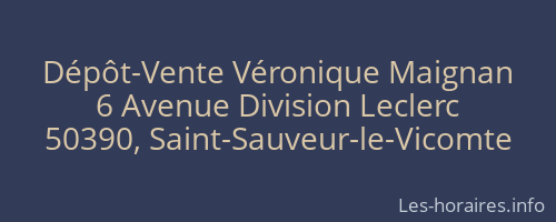 Dépôt-Vente Véronique Maignan