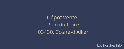 Dépot Vente