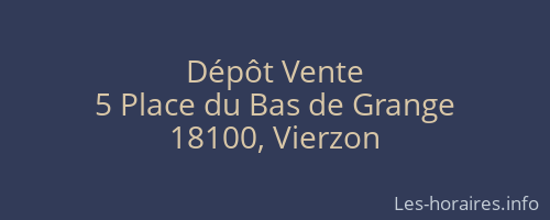 Dépôt Vente