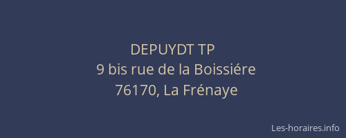 DEPUYDT TP