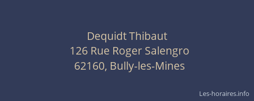 Dequidt Thibaut