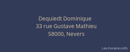 Dequiedt Dominique