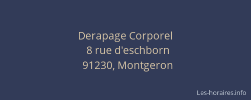 Derapage Corporel