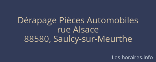 Dérapage Pièces Automobiles