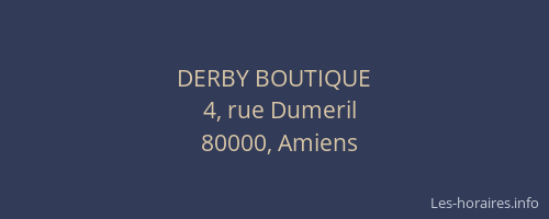 DERBY BOUTIQUE