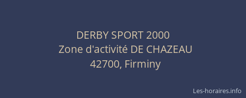 DERBY SPORT 2000