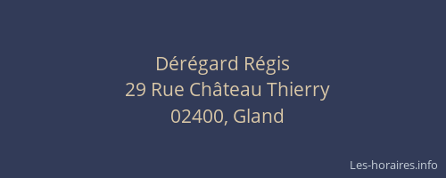 Dérégard Régis