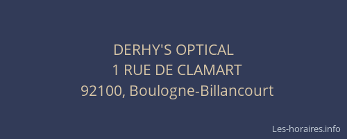 DERHY'S OPTICAL