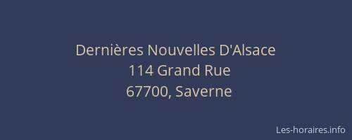 Dernières Nouvelles D'Alsace