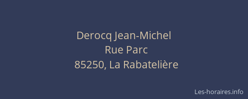 Derocq Jean-Michel