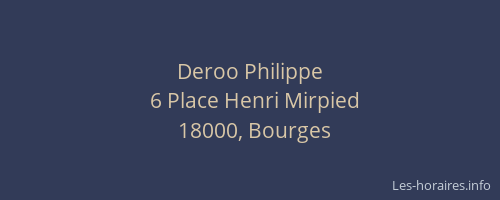 Deroo Philippe