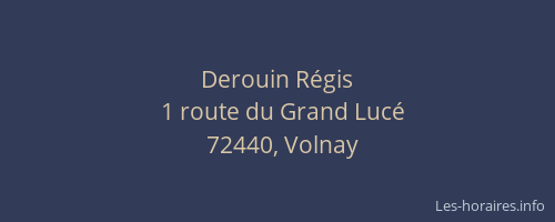 Derouin R&eacute;gis
