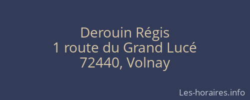 Derouin Régis