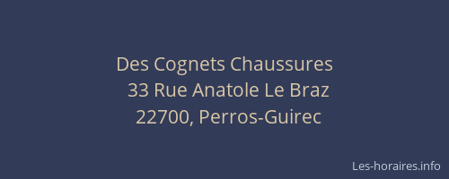 Des Cognets Chaussures